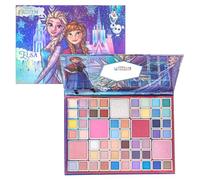Disney Frozen 55-Well Color Face Palette, Eyeshadow Highlighter Blush, Shimmery and Opaque Colors, Pigmented Blendable, Ages 13+, Perfect for Parties, Makeovers, Sleepovers by Townley Girl