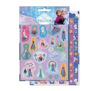 Disney Frozen 600 Sticker Set, Multiple Sheets with Princess Anna and Elsa Characters, Decorative Designs