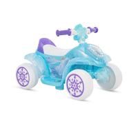 Disney Frozen 6V Battery-Powered Ride-On Bubble Quad by Huffy, aged 1.5-3 years, Blue