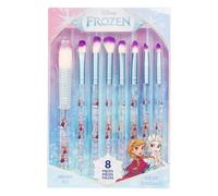 Disney Frozen 8-Piece Makeup Brushes Set for Eyeshadow, Highlighter, Blush, Soft Hairs, Makeup Kit for Girls 8+, by Townley Girl