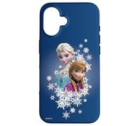 Disney Frozen Anna and Elsa Sisters and Snowflakes Case for iPhone 16