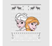 Disney Frozen Anna And Elsa Women's Grey T-Shirt - M - Grey