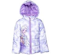Disney Frozen Anna Elsa Toddler Girls Zip-Up Winter Coat Puffer Jacket Purple 3T