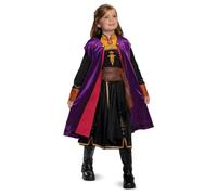 Disney Frozen Anna Travelling Costume for Kids, Product by Disguise, Features True to Film Design with Removable Cape, Comfortable Fit with Detailed Design, Ages 7-8