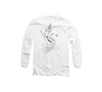 Disney Frozen Be Unique Rainbow With Olaf Long Sleeve T-Shirt, White | Size: XL Disney White XL