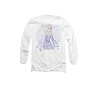 Disney Frozen Believe in Yourself With Elsa Long Sleeve T-Shirt, White | Size: Medium Disney White M