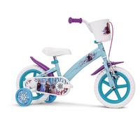 Toimsa Disney Frozen Bicycle, Learn to Ride Bike with Stabilisers, For Ages 3+, with Accessories, Lilac Purple