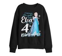 Disney Frozen Bright Like Elsa 4Th Birthday Kids Sweatshirt, Black, 5-6