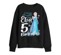 Disney Frozen Bright Like Elsa 5Th Birthday Kids Sweatshirt, Black, 7-8