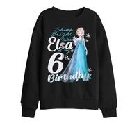 Disney Frozen Bright Like Elsa 6Th Birthday Kids Sweatshirt, Black, 7-8