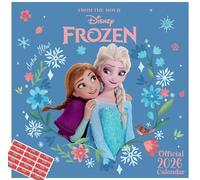 Disney Frozen Calendar 2026 Square Wall Calendar Gift Present with Free Organising Stickers Included
