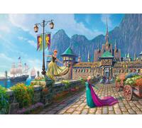 Schmidt Spiele 58042 Thomas Kinkade, Disney, Frozen, Celebrating in Arendelle, 1000 Piece Jigsaw Puzzle