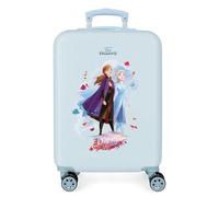 Disney Frozen Children’s Suitcase, Hard-Shell, with Side Combination Lock and 4 Wheels, Cabin Size, Made of ABS, a Strong and Lightweight Material. Joumma Bags