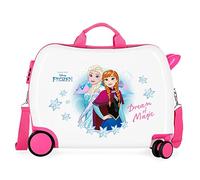 Disney Frozen Children’s Suitcase, Hard-Shell, with Side Combination Lock and 4 Wheels, Cabin Size, Made of ABS, a Strong and Lightweight Material. Joumma Bags
