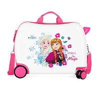 Disney Frozen Children’s Suitcase, Hard-Shell, with Side Combination Lock and 4 Wheels, Cabin Size, Made of ABS, a Strong and Lightweight Material. Joumma Bags