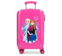 Disney Frozen Children’s Suitcase, Hard-Shell, with Side Combination Lock and 4 Wheels, Cabin Size, Made of ABS, a Strong and Lightweight Material. Joumma Bags