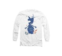 Disney Frozen Chill Out Olaf Silhouette Long Sleeve T-Shirt, White | Size: XL Disney White XL