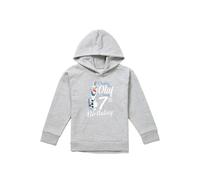 Disney Frozen Chillin Like Olaf 7Th Birthday Youth Kids Pull-Over Hoodie, Athletic Heather in Grey | Size: 7-8 Years Disney Grey 7-8 Years