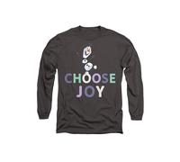 Disney Frozen Choose Joy With Olaf Long Sleeve T-Shirt, Charcoal Charcoal S