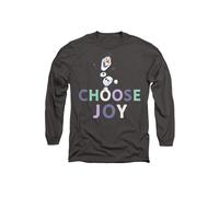 Disney Frozen Choose Joy With Olaf Long Sleeve T-Shirt, Charcoal | Size: Small Disney Charcoal S