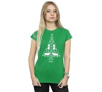 Disney Frozen Christmas Tree Cotton T-Shirt In Green Green XXL