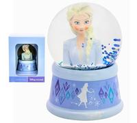 Disney Frozen Decorative Snow Globe 9.5cm, Glitter Water Snow Dome Collectible Figurine in Gift Box, Premium Glass & Plastic Base for Boys and Girls, Decoration for Home, Bedroom, Desk