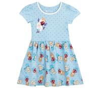 Disney Frozen Dress, Princess Dresses for Girls, Anna and Elsa Children's Summer Dress, Blue, 98