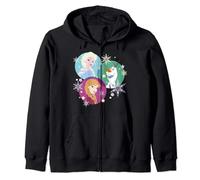 Disney Frozen Elsa Ana Olaf Color Spheres Zip Hoodie