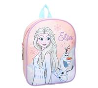 Disney Frozen Elsa and OLAF - It's All Magic - Backpack for Children | School | Kindergarten - Colour Pink - Dimensions 29 x 22 x 9 cm, Multicoloured Pink, One Size
