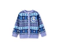 Disney Frozen Elsa Anna Princess Toddler Girls Christmas Pullover Long Sleeve Crew Neck Knitted Jumper Pullover 2-6 Years, Blue-Elsa, 4-5 Years
