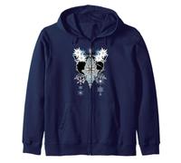 Disney Frozen Elsa Anna Snowflake Boho Zip Hoodie