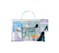 Disney Frozen Elsa | Colouring Book | Kids Activity Book | Travel art set with pencils, pens, stickers, a mini sketchbook and larger colouring pages in a handy clear case, for ages 3+