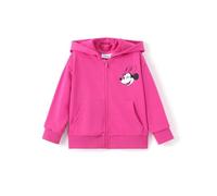 Disney Frozen Elsa Princess Moana Minnie Mouse Stitch Girls Zip Hoodie Autumn Zip Sweatshirt Jacket Toddler to Big Children, Minnie-roseo, 7-8 Jahre