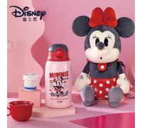Disney Frozen Elsa Princess Thermos Cup Minnie Mickey Mouse Water Bottle Sullivan 3d Thermos Plush Doll Cup Cover Set Cute Gift A3
