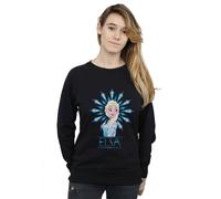 Disney Frozen Elsa Snowflake Sweatshirt In Black Black