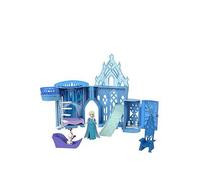Mattel Disney Frozen Toys, Elsa Stackable Castle Doll House Playset with Small Doll and 8 Pieces, Inspired by the Disney Frozen Movies, Kids Travel Toys and Gifts, JDP23