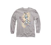 Disney Frozen Fire It Up With Olaf And Bruni The Fire Spirit Long Sleeve T-Shirt, Athletic Heather In Light Grey Light Grey