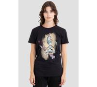 Frozen Fire It Up with Olaf and Bruni The Fire Spirit Ladies T Shirt, Black, X-Large