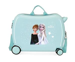 Disney Frozen Frosted Light Children's Suitcase Blue 50 x 38 x 20 cm Rigid ABS Side Combination Lock 34L 1.8 kg 4 Wheels Hand Luggage