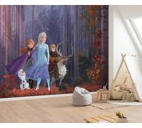 Disney Frozen Giant wallpaper girls bedroom purple blue Elsa Anna Olaf