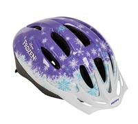 Disney Frozen Girls Bike Helmet - Official Snowflake Design Adjustable Safety protection for Girls Aged 3+ Lightweight Cycling Helmet 50-54cm