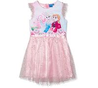 Disney Frozen Girl's Frozen Sister Roses Dress, Pink, 7-8 (Size: 8 Years)