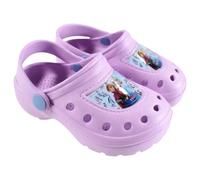 Disney Frozen Girls' Slippers Elsa Anna Clogs Slippers Beach Pool Swimming Pool Garden Shoes Size 22-33, Purple Clogs, 10/10.5 UK Child