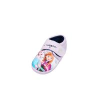 Disney Frozen Girls Slippers - Toddler Kids Purple Plush Indoor House Shoes with Soft Fleece Lining and Non Slip Sole (Purple UK 12-EU31)