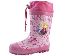 Disney Frozen Girls Tie Top Rubber Wellington Boots Pink EU 27