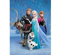 Disney Frozen "Group Canvas Print, Multi-Colour, 60 x 80 cm