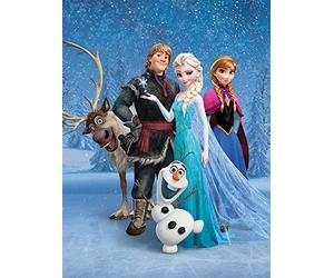 Disney Frozen "Group Canvas Print, Multi-Colour, 60 x 80 cm