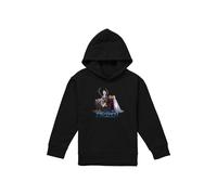 Disney Frozen Group Photo With Elsa, Anna, Kristoff, Sven & Olaf Youth Kids Pull-Over Hoodie, Black | Size: 5-6 Years Disney Black 5-6 Years