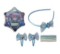 Disney Frozen Hair Accessories Pack of Snowflake Complete with 7 Pieces Headband Elastic Clips