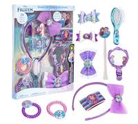 Disney Frozen Hair Accessories Set with Bows, Brush & Mirror, Ages 3+
